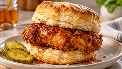 How to Make a Hot Honey Chicken Biscuit