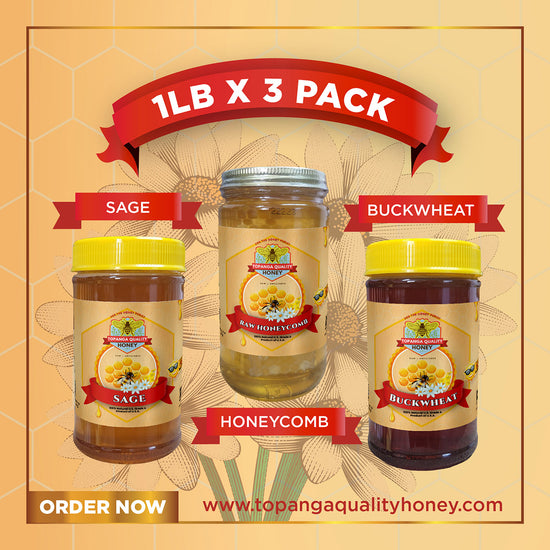 TQ Honey Sage HoneyComb Buckwheat Set 3x1lb