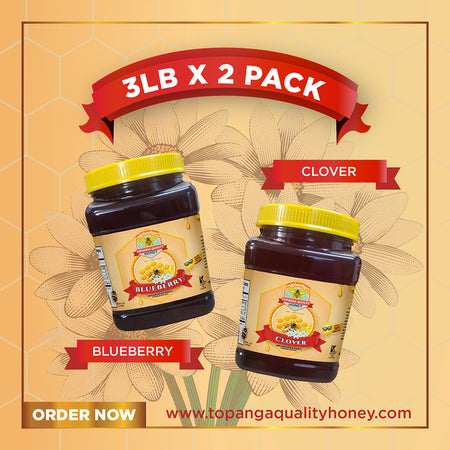 Honey Gift Set, 2 x 3 lb from Topanga Quality Honey