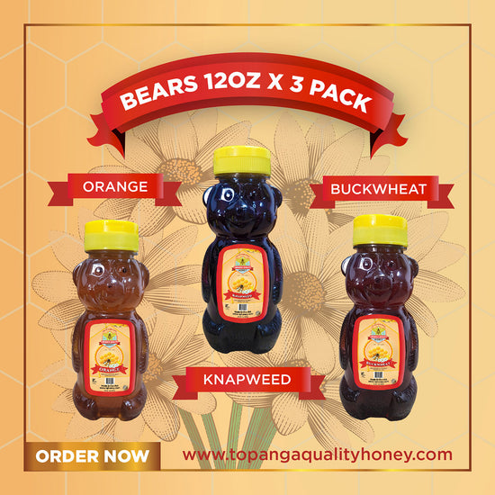 TQ Honey Small Bear Set 3x12oz