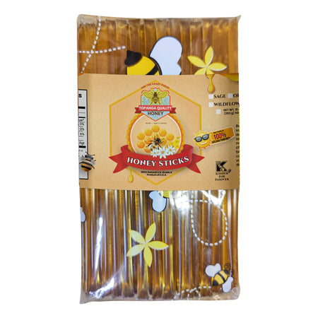 Pack of 50 honey sticks filled with sage honey from Topanga Quality Honey